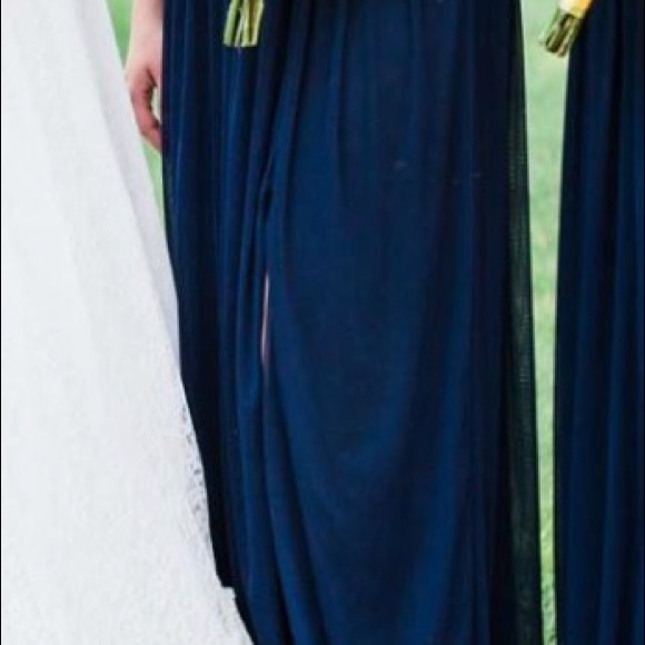 David’s Bridal Marine Bridesmaid Dress - Picture 3 of 3